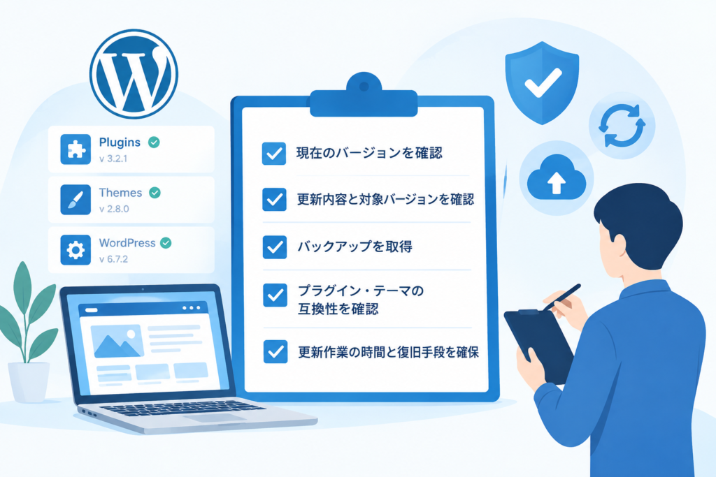 WordPressの更新前に確認したい5つのポイント