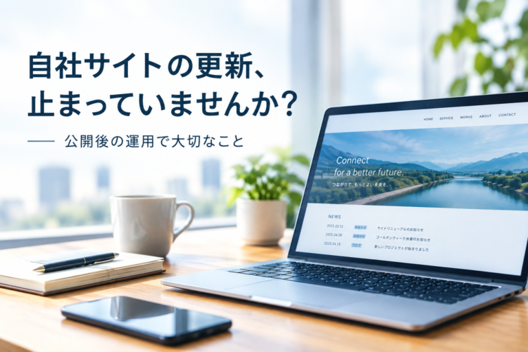 サイトの更新止まっていませんか？