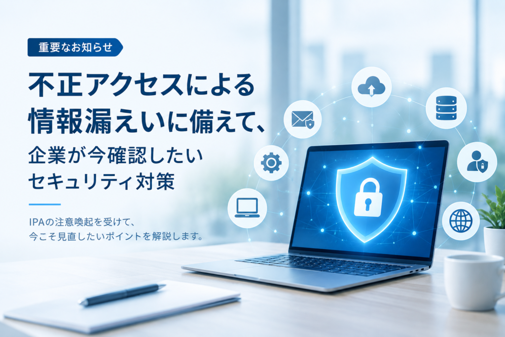 不正アクセスによる情報漏えいに備えて、企業が今確認したいセキュリティ対策